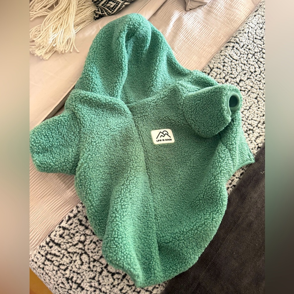 Pet hoodie zipper sweater (life is good) size medium - Picture 2 of 4